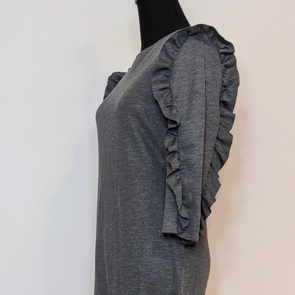 Zara Trafuluc Bodycon Ruffled Sleeve Midi Dress - Picture 4 of 6